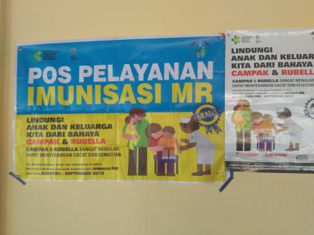 Imunisasi MR di Posyandu Melati, Kamboja dan Anggrek di Tiga Dusun 